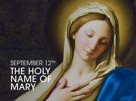 The Holy Name of Mary | Blessed mother mary, Blessed mother, Queen of heaven