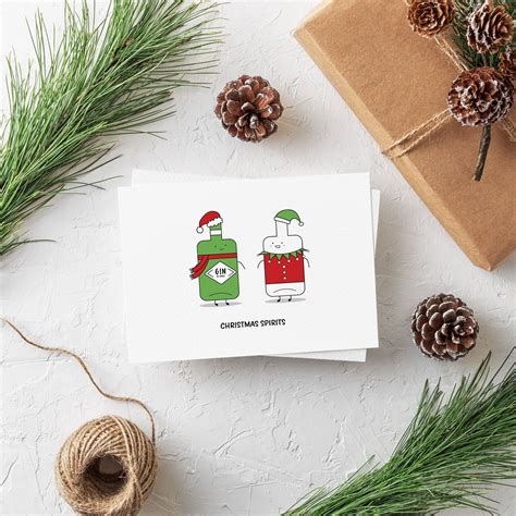 Funny Christmas Card, Holiday Drinking Buddy Christmas Pun Card | Christmas puns, Funny ...