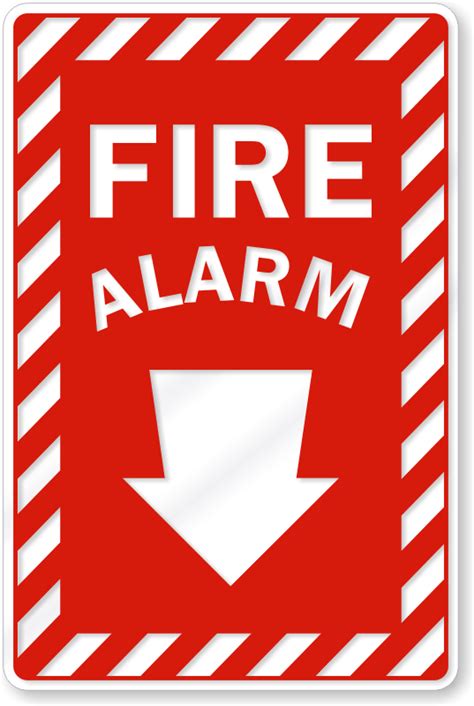 Fire Alarm Signs | Glow In The Dark Fire Alarm Signs