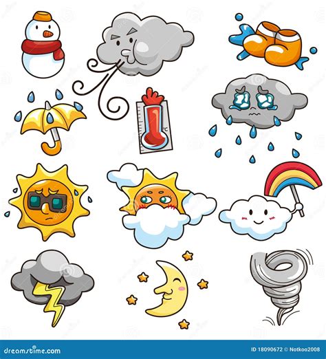 Cartoon Weather Icon Stock Photography - Image: 18090672