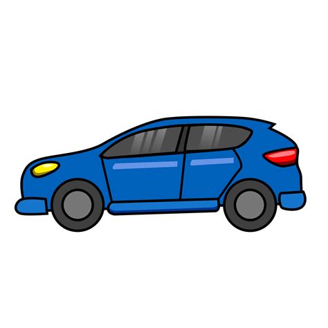 blue simple car illustration design. design for templates. 3777133 Vector Art at Vecteezy