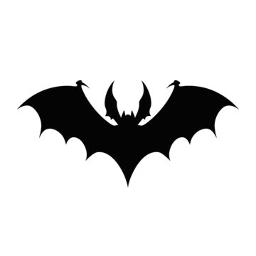 Halloween Bat Silhouette Black Color, Symbol, Black, Icon PNG Transparent Image and Clipart for ...