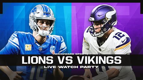 Detroit Lions vs Minnesota Vikings Live Watch Party | Sunday January ...