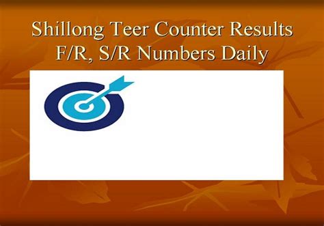 Shillong Teer Counter Results Today Shillong Khasi Hills Archery Sports ...