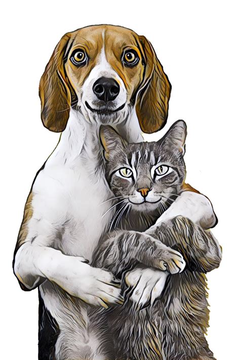 Download Dog, Cat, Nature. Royalty-Free Stock Illustration Image - Pixabay