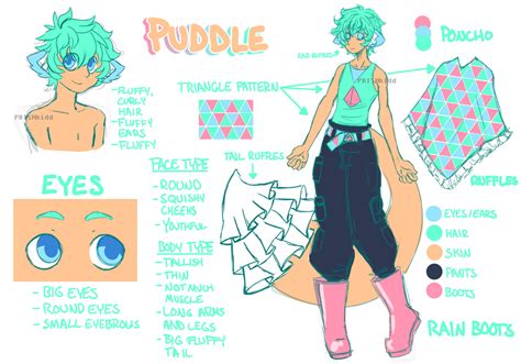 [OC] Puddle Reference Sheet by PRISMkidd on DeviantArt