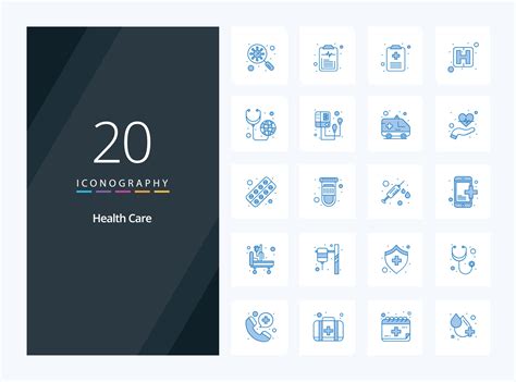 20 Health Care Blue Color icon for presentation 19747357 Vector Art at ...