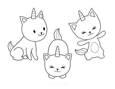 Cute Cartoon Cat Coloring Pages