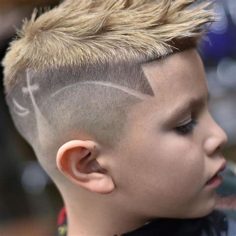 Spiky hair + High fade + Design Hairstyle for boys | Boys fade haircut, Fade haircut, Kids fade ...