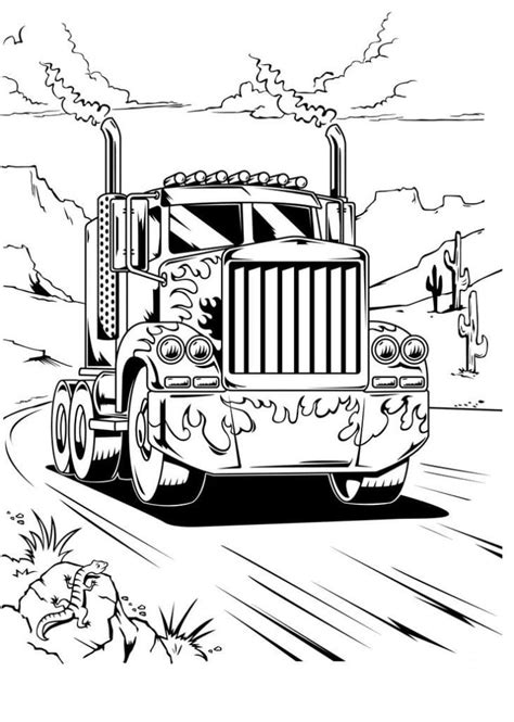 Optimus Prime Coloring Pages - Free Printable Coloring Pages for Kids