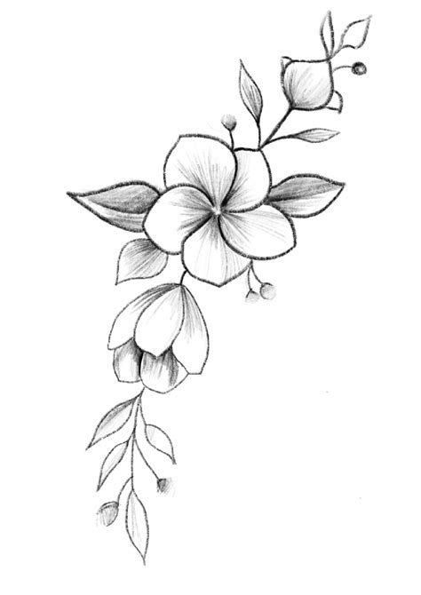 Wild Flowers - PDF Coloring Page - MommyGrid.com | Pencil drawings of flowers, Flower art ...