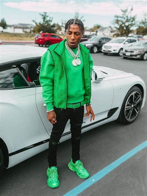 YoungBoy NBA Steps Out In a Green Bottega Veneta & Balenciaga Fit | INC STYLE