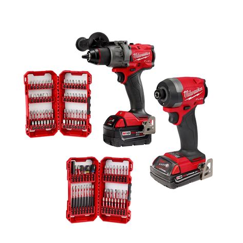 Milwaukee M18 FUEL 18V Li-Ion Brushless Cordless Hammer Drill & Driver ...