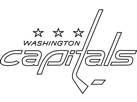 Washington Capitals Logo coloring page - Download, Print or Color ...