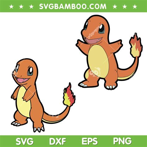 Pokemon Charmander SVG, Fire Pokemon SVG