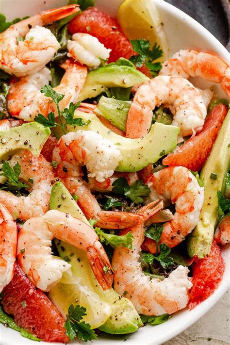 This Shrimp Salad with Avocados is full of fresh flavors! It’s light ...