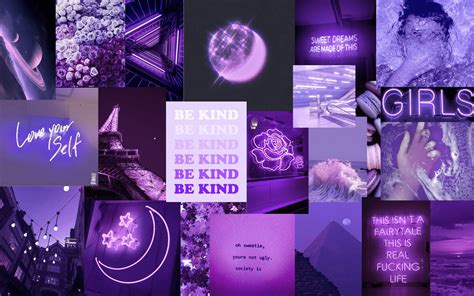 Purple Collage Desktop Wallpapers - Top Free Purple Collage Desktop ...