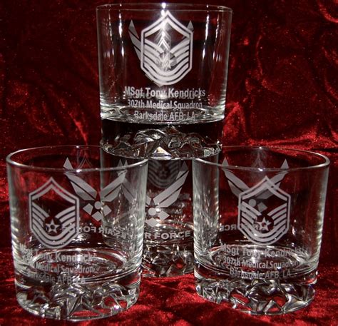 Military Whiskey Glasses - Military Retirement Gifts