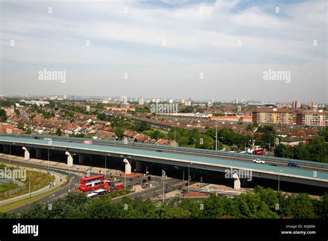 Skyline view of East Ham, London Stock Photo - Alamy