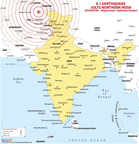 India Earthquake Map