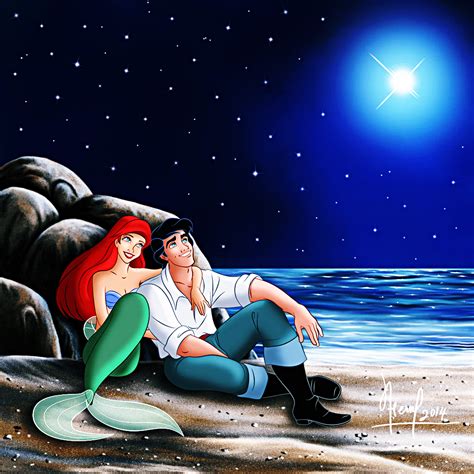 Walt Disney Fan Art - Princess Ariel & Prince Eric - Walt Disney Characters Fan Art (39015450 ...