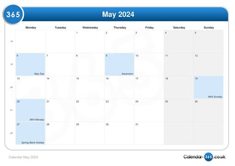 Calendar May 2024