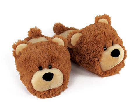 Fuzzy Bear Slippers | Teddy Bear Slippers | Bear Slippers