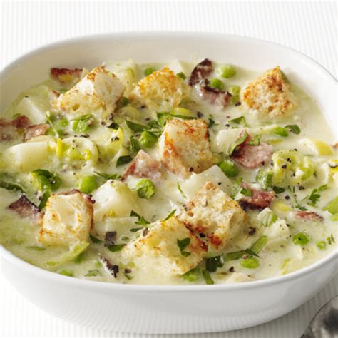 Potato-Leek Soup with Bacon