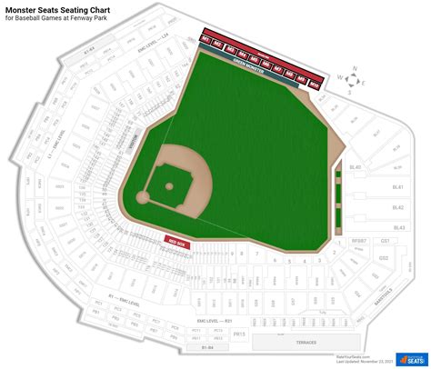 Fenway Park Green Monster Seating Chart | Elcho Table