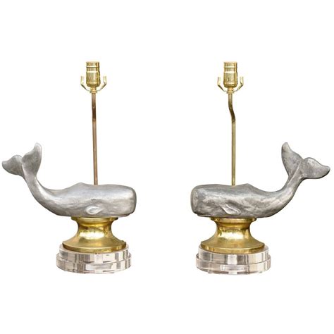 Pair of Whale Lamps at 1stdibs