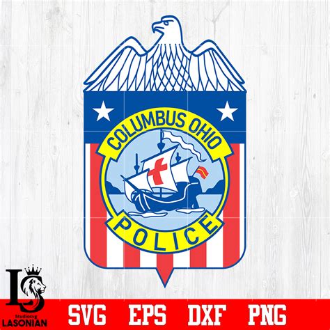 Badge Columbus Ohio Police svg eps dxf png file, digital dow | Inspire Uplift