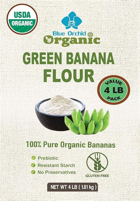 Amazon.com : 4 LB Organic Green Banana Powder - Superfood Prebiotic Resistant Starch for ...