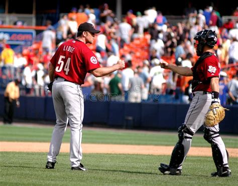 Brad Lidge and Brad Ausmus Houston Astros Editorial Stock Image - Image ...