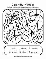 Color By Number Printables  Cute Coloring Pages For Kids sketch template