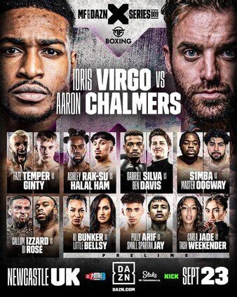 MF & DAZN X Series 9: Virgo vs. Chalmers | Boxing Event | Tapology