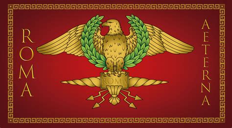 Ancient Roman Army Flag