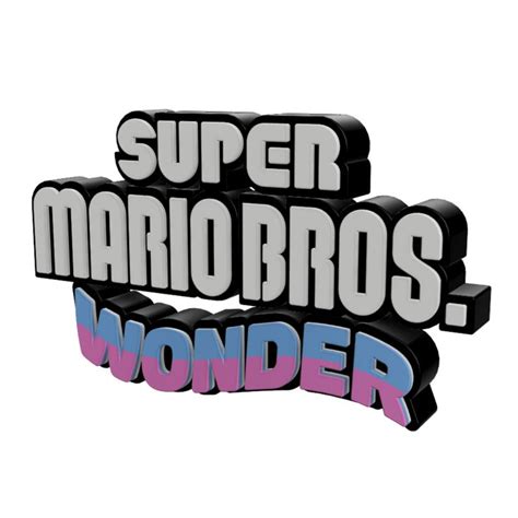 3D MULTICOLOR LOGO/SIGN - Super Smash Bros. Wonder in 2023 | Logo sign, Super smash bros, Super ...