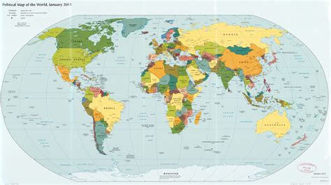 World Map With Scale