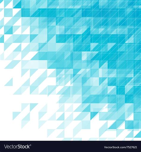 Light blue triangular abstract background Vector Image