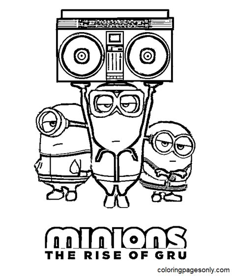 15 Minions The Rise Of Gru Coloring Pages - ColoringPagesOnly.com