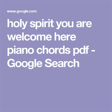 16+ Welcome holy spirit sheet music ideas in 2021 · Music Sheet Download