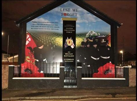 New UVF mural Lest We Forget, Ulster, Murals, Broadway Shows, Wall Paintings, Mural Painting ...