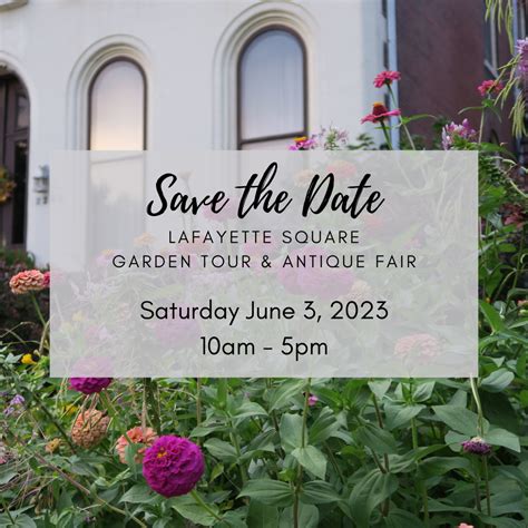 Lafayette Square Garden Tour & Antique Fair – Lafayette Square