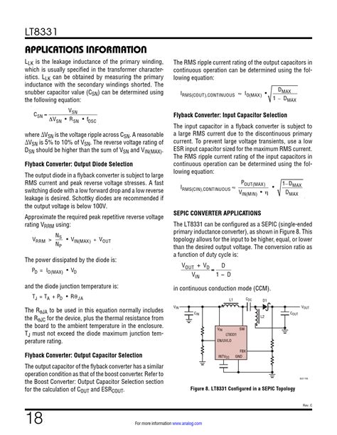 APPLICATIONS INFORMATION. Flyback Converter: Input Capacitor Selection. Flyback Converter ...