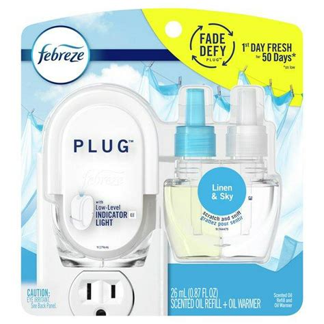 Febreze Plug ambientador eliminador de olores, lino y cielo, kit básico Febreze 1 | Walmart