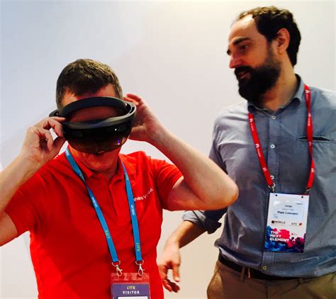 #VR #HOLOLENS · Getting holographic at the Microsoft #4YFN stand with Hololens & Jorge of Plain ...