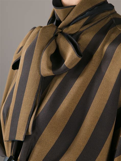 Lyst - Fendi Tie Dress in Brown