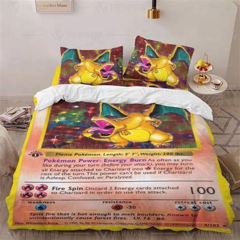 Charizard Card Pokemon bedding set • Kybershop | Pokemon charizard, Pokemon bedding, Charizard