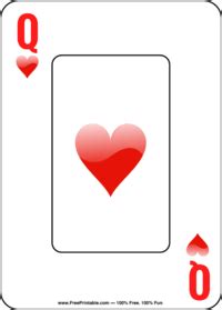 Queen of Hearts Playing Card