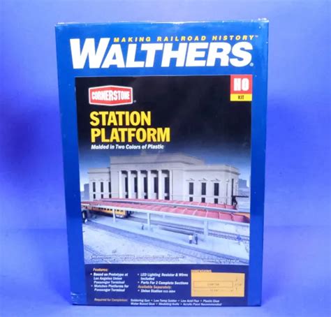 WALTHERS CORNERSTONE HO Scale Passenger Station Platform Building Kit 933-3391 $26.99 - PicClick